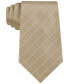 Etched Large Grid Windowpane Slim Tie