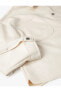 Süet Görünümlü Ceket Cep Detaylı Gömlek Yaka Çıtçıtlı