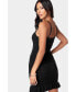 ფოტო #3 პროდუქტის Women's Pointelle Crochet Mini Halter Dress