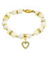 ფოტო #2 პროდუქტის 14K Gold-tone Heart Clasp Bracelet