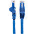 Фото #7 товара StarTech.com 50cm CAT6 Ethernet Cable - LSZH (Low Smoke Zero Halogen) - 10 Gigabit 650MHz 100W PoE RJ45 10GbE UTP Network Patch Cord Snagless with Strain Relief - Blue - CAT 6 - ETL Verified - 24AWG - 0.5 m - Cat6 - U/UTP (UTP) - RJ-45 - RJ-45