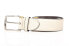 Фото #3 товара Canali 288790 Men's Texture Leather Belt, Size 32 - White