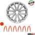 Фото #14 товара 4 x Wheel Trims Hub Caps for 16 Inch Steel Rims Grey Red