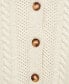 Фото #6 товара Women's Buttoned Knit Braided Cardigan