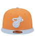 Фото #3 товара Men's Orange/Light Blue Miami Heat 2-Tone Color Pack 9fifty Snapback Hat