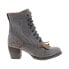 Фото #1 товара Bed Stu Finis F322007 Womens Gray Leather Lace Up Casual Dress Boots 6.5