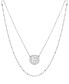 Фото #1 товара Giani Bernini initial Disc Layered Pendant Necklace in Sterling Silver, Created for Macy's