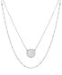 Initial Disc Layered Pendant Necklace in Sterling Silver, Created for Macy's