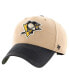 Men's Khaki, Black Distressed Pittsburgh Penguins Dusted Sedgwick MVP Adjustable Hat