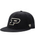 ფოტო #2 პროდუქტის Men's Black Purdue Boilermakers Team Color Fitted Hat
