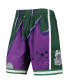 Фото #2 товара Men's Purple Milwaukee Bucks Hardwood Classics 2000 Hyper Hoops Swingman Shorts