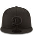 Фото #4 товара Men's Black Los Angeles Dodgers Script Logo Black on Black 9FIFTY Snapback Adjustable Hat