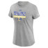 Women's Heather Charcoal Los Angeles Rams 2021 Super Bowl Champions Locker Room Trophy Collection T-Shirt
