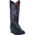 Dan Post Boots Winston Lizard Round Toe Cowboy Mens Black Dress Boots DP3050R EE, Широкая, 10 - фото #2