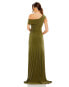 ფოტო #2 პროდუქტის Women's Foldover One-Shoulder Slit Gown