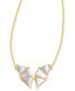 Фото #1 товара Kendra Scott 14k Gold-Plated Mixed Crystal Butterfly Adjustable Pendant Necklace, 16" + 3" extender