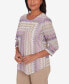 ფოტო #3 პროდუქტის Charm School Women's Sparkling Zig Zag Stripe Top