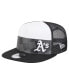 Фото #1 товара Men's Black Oakland Athletics Checkmate Trucker 9FIFTY Snapback Hat