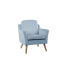 Фото #1 товара Кресло мягкое DKD Home Decor Небесно-синее Натуральное Деревянное Пластиковое 74 x 76 x 85 см