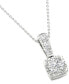 ფოტო #3 პროდუქტის Diamond Pendant 18" Necklace (1/3 ct. t.w.) in 14K White Gold