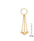 ფოტო #3 პროდუქტის Ladies 18K Micron Gold Plated Stainless Steel Circle Drop Earrings