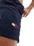 Tommy Jeans heritage crinkle nylon swim short in navy