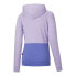 Puma Essential Colorblock Pullover Hoodie Womens Purple Casual Outerwear 5879101