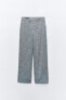 Straight fit twill trousers