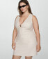 ფოტო #5 პროდუქტის Women's Short Linen Dress