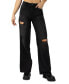 ფოტო #1 პროდუქტის Juniors' High-Rise Skater Wide-Leg Jeans