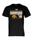 ფოტო #3 პროდუქტის Men's Black Iowa Hawkeyes 2022 Big Ten Men's Basketball Conference Tournament Champions T-shirt