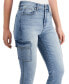 ფოტო #4 პროდუქტის Juniors' High-Rise Skinny Cargo Jeans