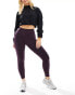 ASOS 4505 Hourglass Icon bum sculpt high waist gym legging in plum