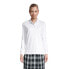 Фото #2 товара Women's School Uniform Tall Long Sleeve Interlock Polo Shirt