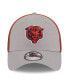 Men's Gray Chicago Bears Pipe 39THIRTY Flex Hat