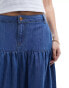 Nobody's Child Bamber full denim skirt in blue