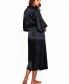ფოტო #2 პროდუქტის Women's Victoria Satin 3/4 Sleeve Long Robe