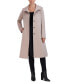 Фото #4 товара Womens Stand-Collar Single-Breasted Wool Blend Coat