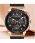 ფოტო #5 პროდუქტის Men's Chronograph Curv Black Rubber Strap Watch 44mm