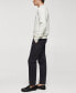 ფოტო #5 პროდუქტის Men's Slim-Fit Cotton Pleated Pants