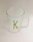 Фото #3 товара Borosilicate mug with initial k