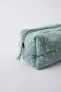 LEAF TEXTURE TOILETRY BAG