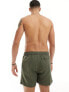 New Look core swim short in dark khaki