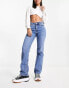 Фото #8 товара Weekday Pin mid rise straight leg jean in harper blue