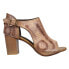 Фото #1 товара Roper Mika TooledInlay Closed Back Block Heels Pumps Womens Brown Dress Casual 0