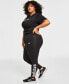 ფოტო #5 პროდუქტის Women's Linear-Logo Full Length Leggings, XS-4X