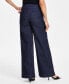 Фото #2 товара Women's Tied Wide-Leg Jeans, Created for Macy's