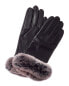 Фото #1 товара Surell Accessories Cashmere-Lined Leather Gloves Women's