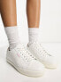 Barbour x ASOS exclusive Bridget leather quilted trainers in white