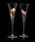 Фото #5 товара Artisanal Hand Painted Champagne Flutes, Set of 2